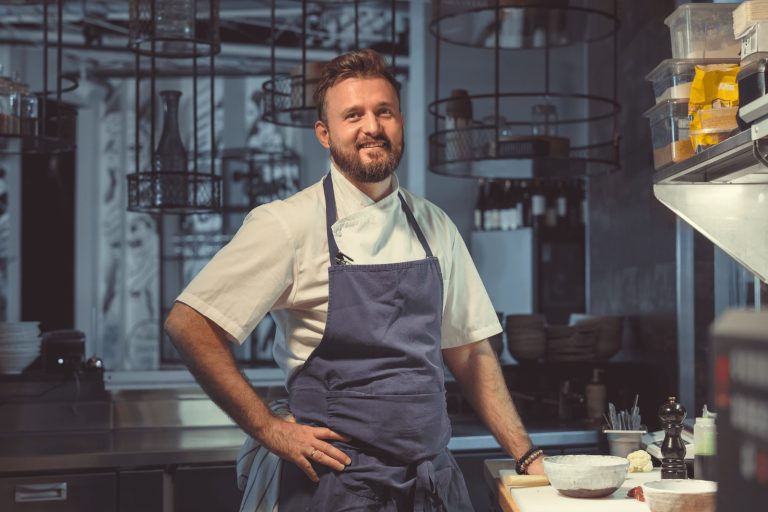 Chef Grey Apron