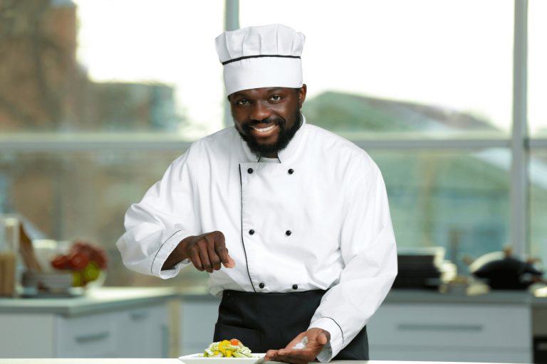 Chef using Kosher Salt