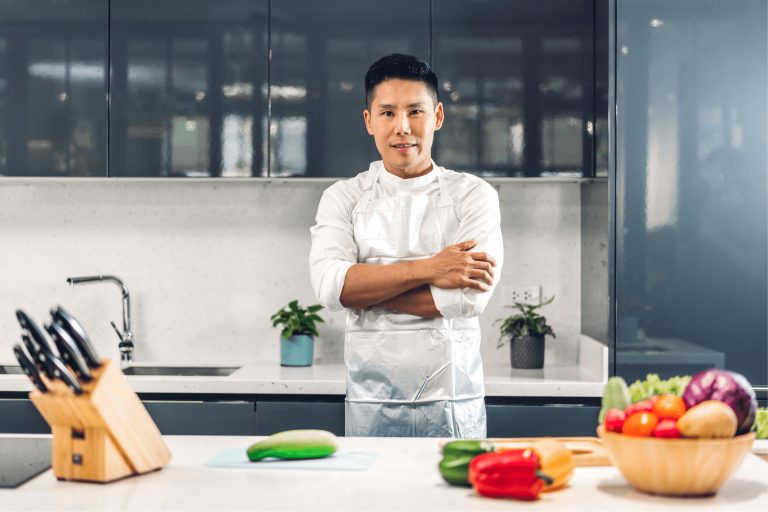 Chef Cooking Asian Food