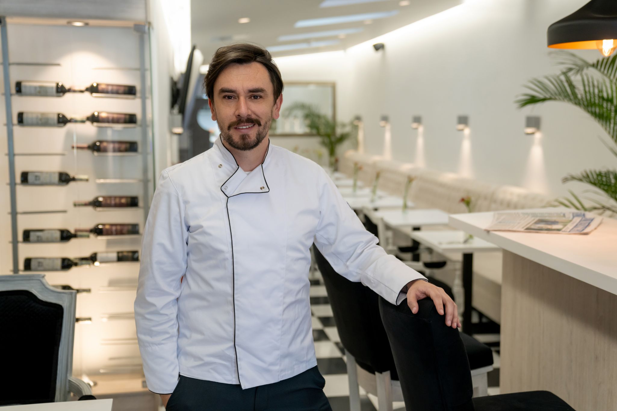 Friendly Chef At Work